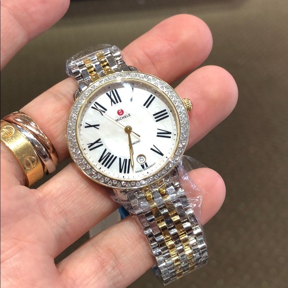 Michele Accessories - Diamond Michele Serien Two Tone Watch!!!